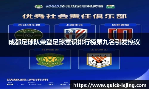 成都足球队荣登足球意识排行榜第九名引发热议